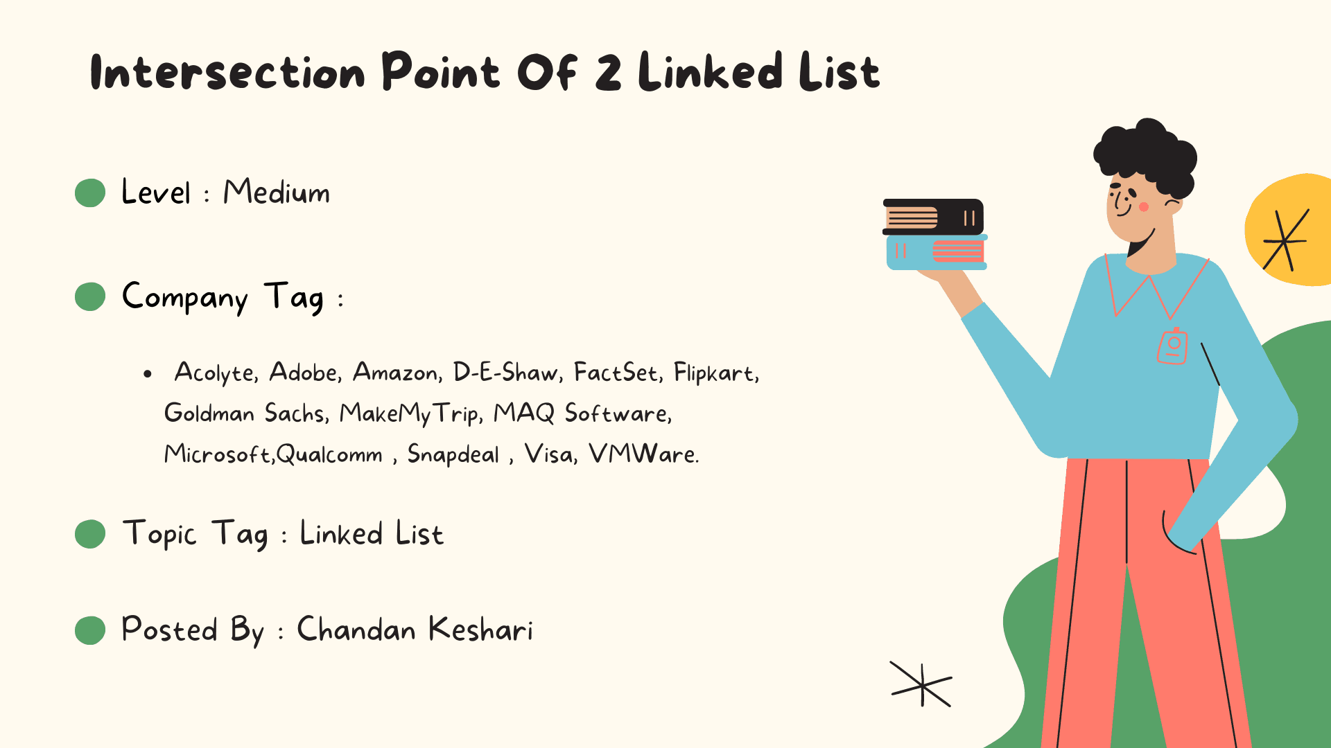 Intersection Point of 2 Linked List ๐ ๐
